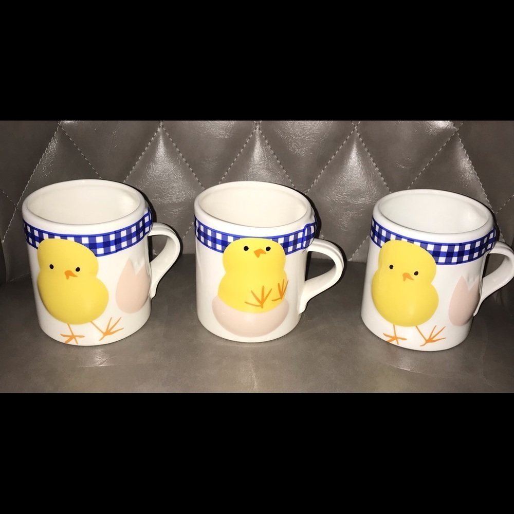 Set of 3 Gallery Originals 1984 baby chick mugs